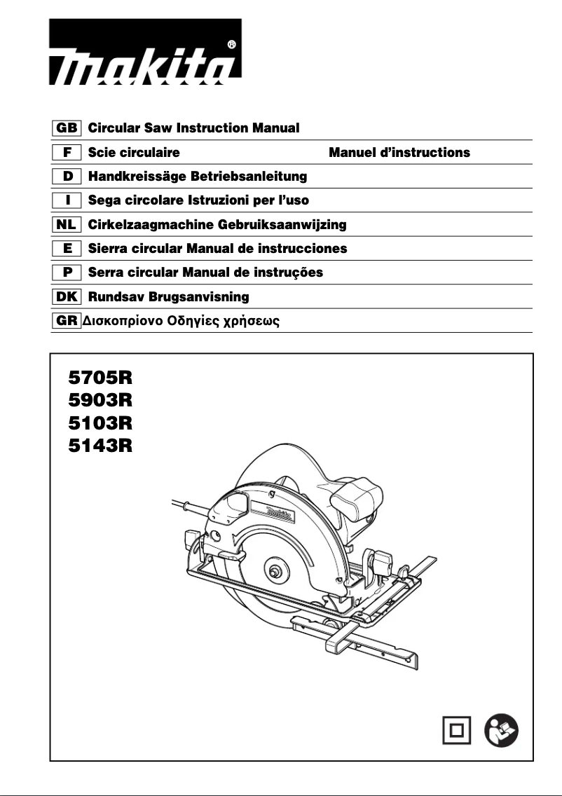Page n°1 - Manuel utilisateur Makita 5903R
