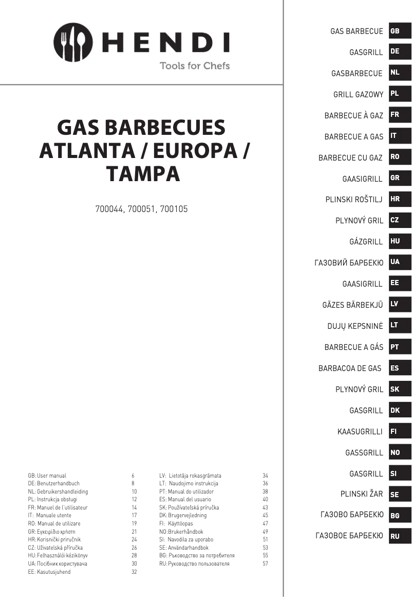 Image de la première page du manuel de l'appareil 700044