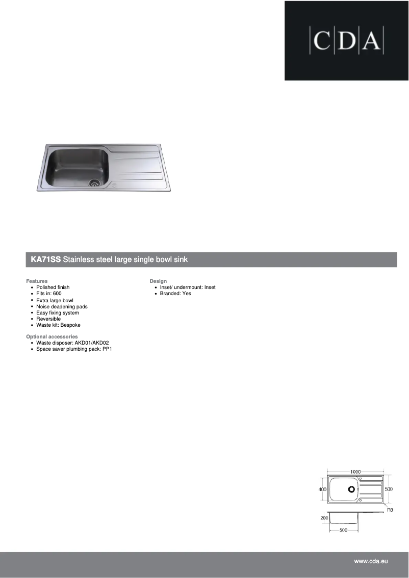 Image de la première page du manuel de l'appareil KA71SS