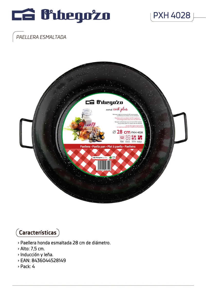 Page 1 de la notice Manuel utilisateur Orbegozo PXH 4028