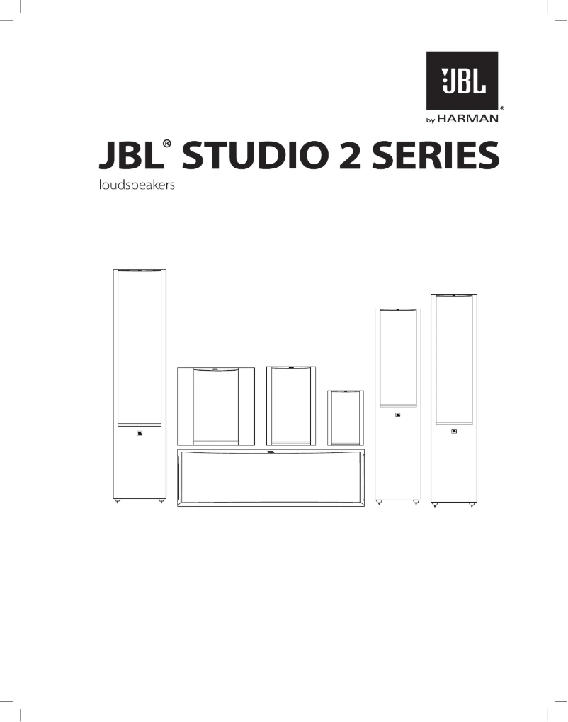 Page 1 de la notice Manuel utilisateur JBL Studio 290
