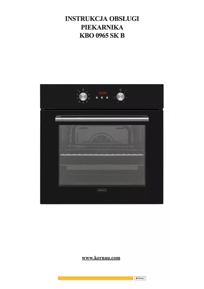 Página 1 del manual Manual de usuario Kernau KBO 0965 SK B