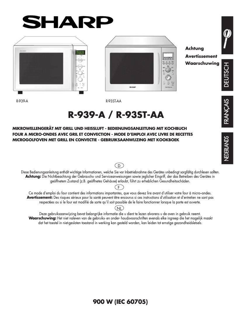 Imagen de la primera página del manual del dispositivo R-939-A