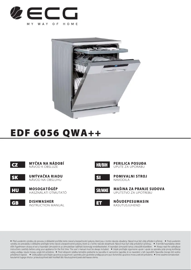 Page 1 de la notice Manuel utilisateur ECG EDF 6056 QWA++