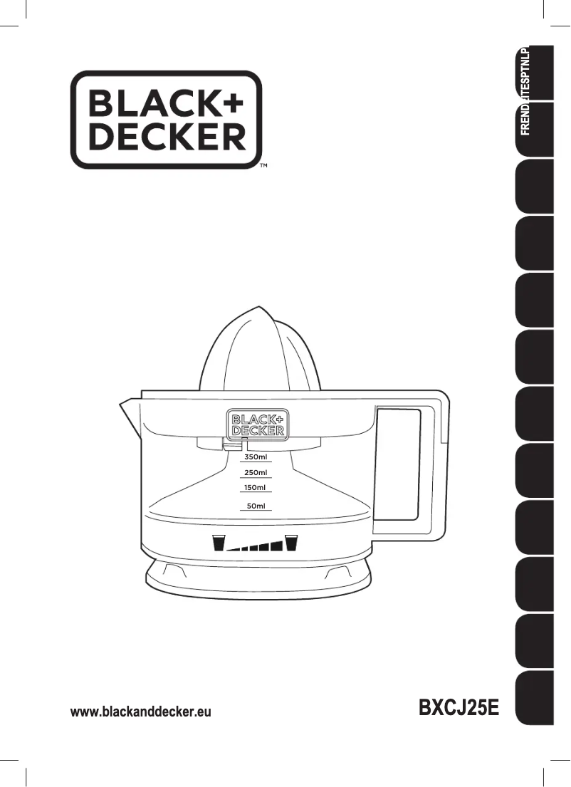 Page n°1 - Manuel utilisateur Black & Decker BCXJ25E