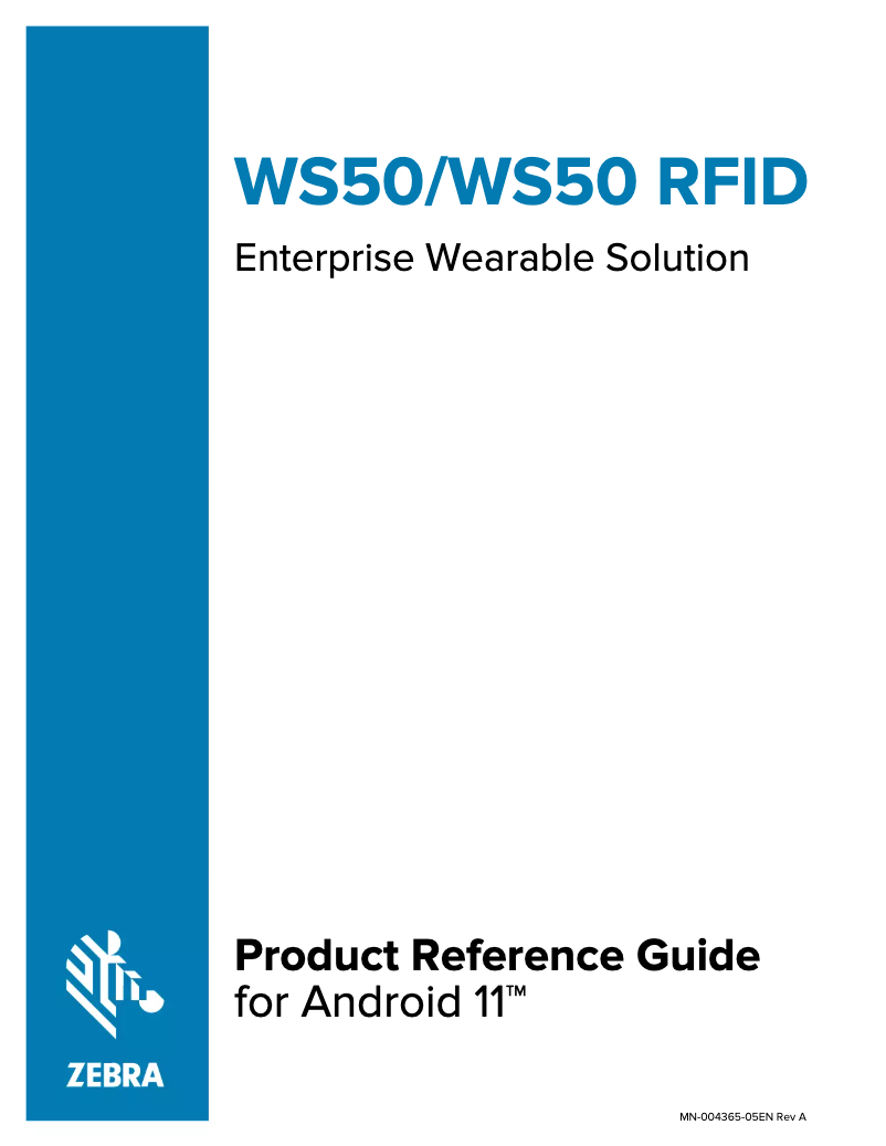 Image de la première page du manuel de l'appareil WS50