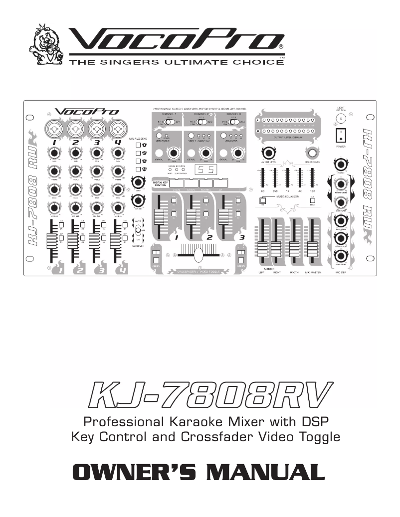 Image de la première page du manuel de l'appareil KJM-7808