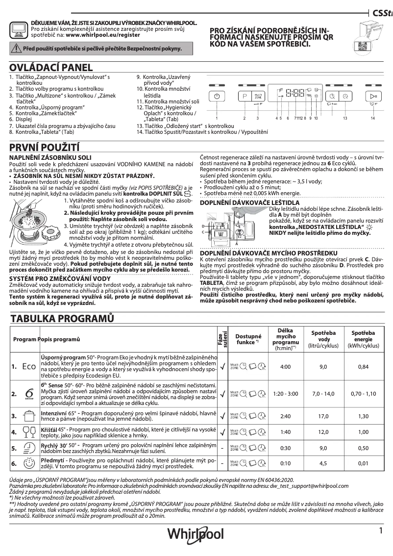 Image de la première page du manuel de l'appareil WSFC 3M17 X
