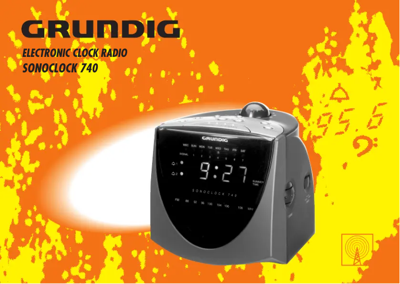 Page 1 de la notice Manuel utilisateur Grundig Sonoclock 740
