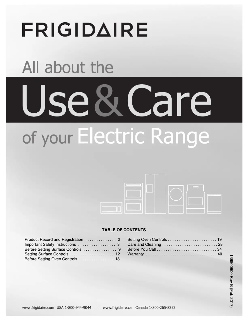 Page n°1 - Manuel utilisateur Frigidaire FFES3025PW