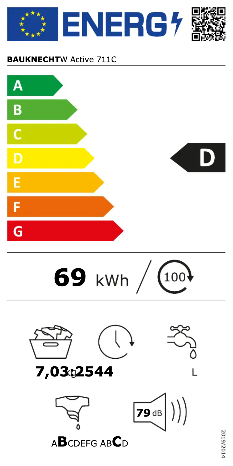 Image de la première page du manuel de l'appareil W Active 711C