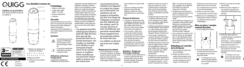 Image de la première page du manuel de l'appareil GT-GSPM-01