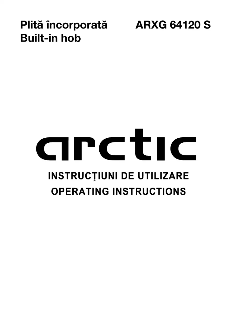 Page 1 de la notice Manuel utilisateur Arctic Cooling ARXG 64120 S