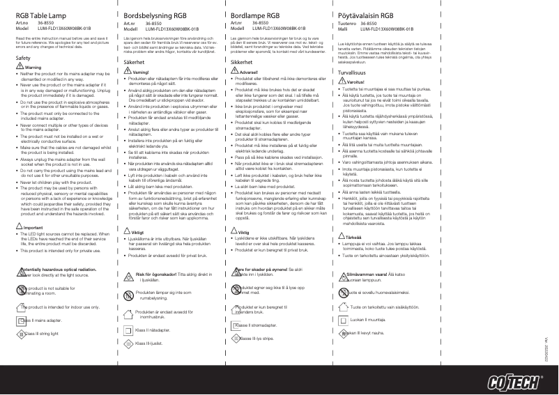 Image de la première page du manuel de l'appareil 36-8550