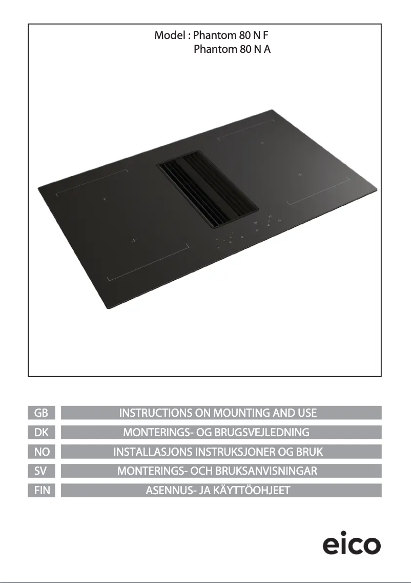 Page n°1 - Manuel utilisateur Eico Phantom 80 N F