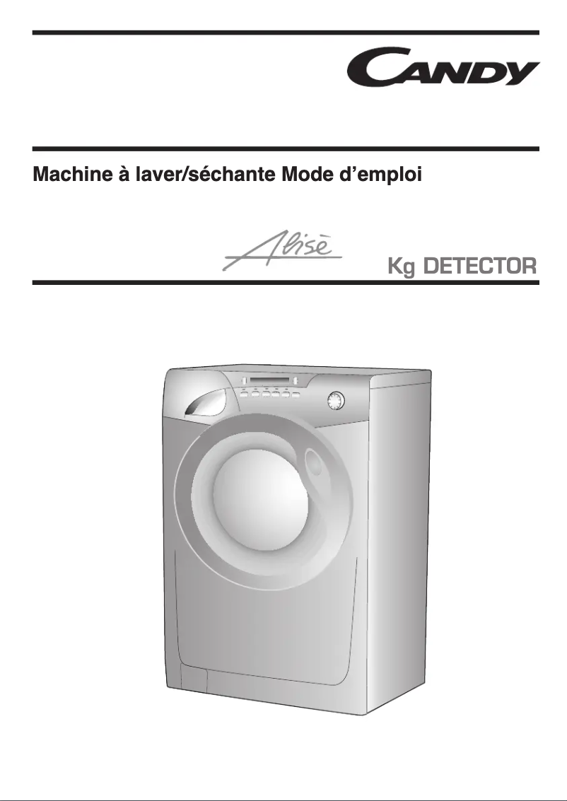 Page 1 de la notice Manuel utilisateur Candy GO W338D/1-47