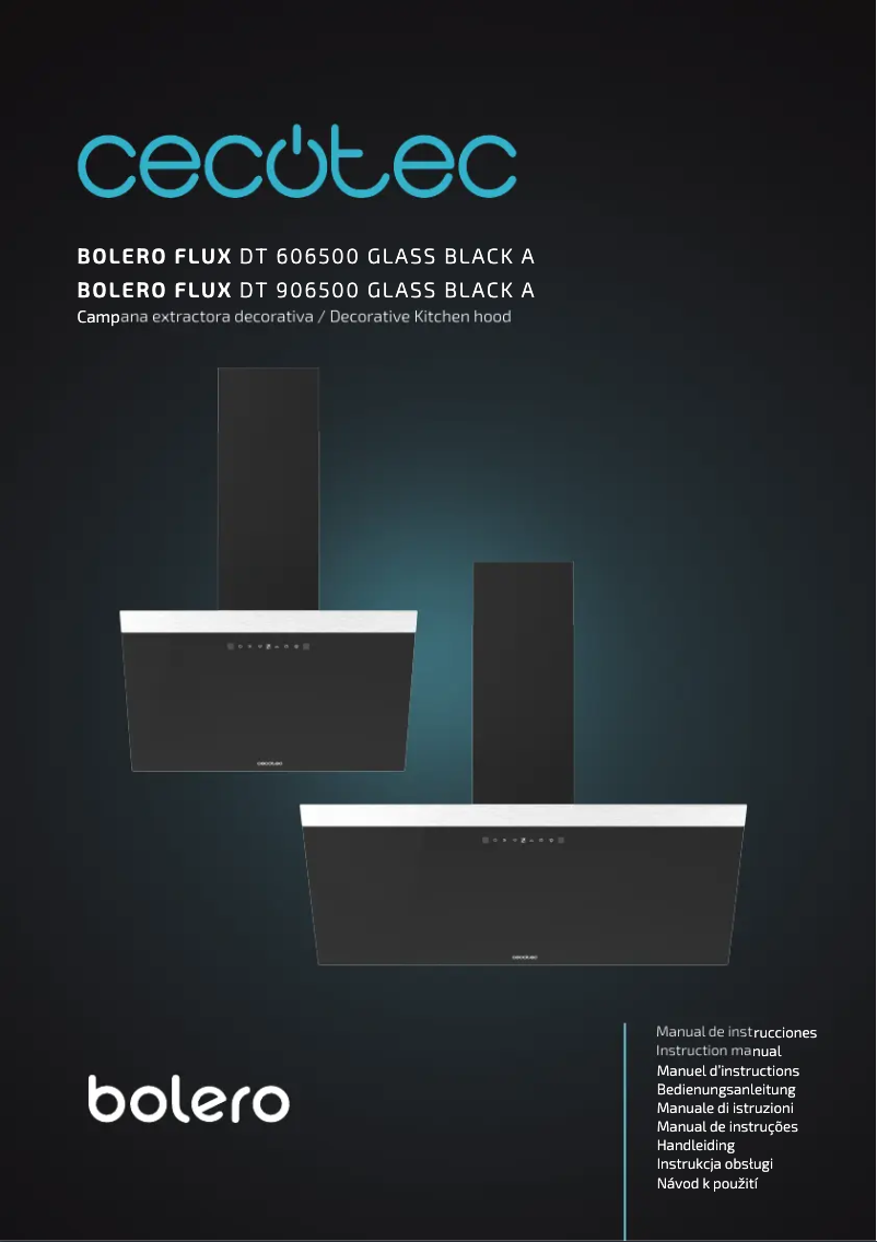 Page 1 de la notice Manuel utilisateur Cecotec Bolero Flux DT 606500