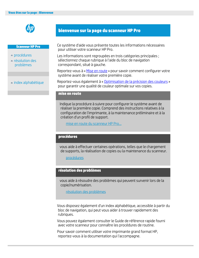 Image de la première page du manuel de l'appareil Designjet SD