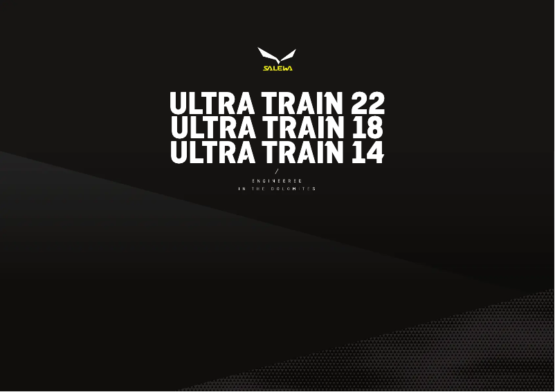 Page n°1 - Manuel utilisateur Salewa Ultra Train 22
