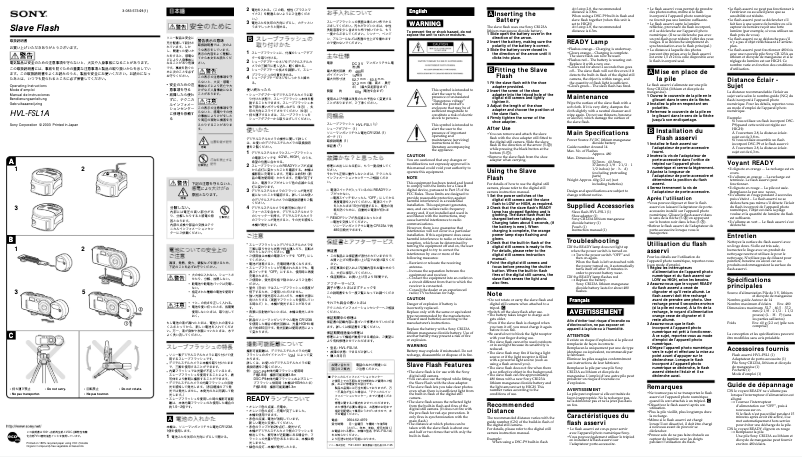 Imagen de la primera página del manual del dispositivo HVL-FSL1A