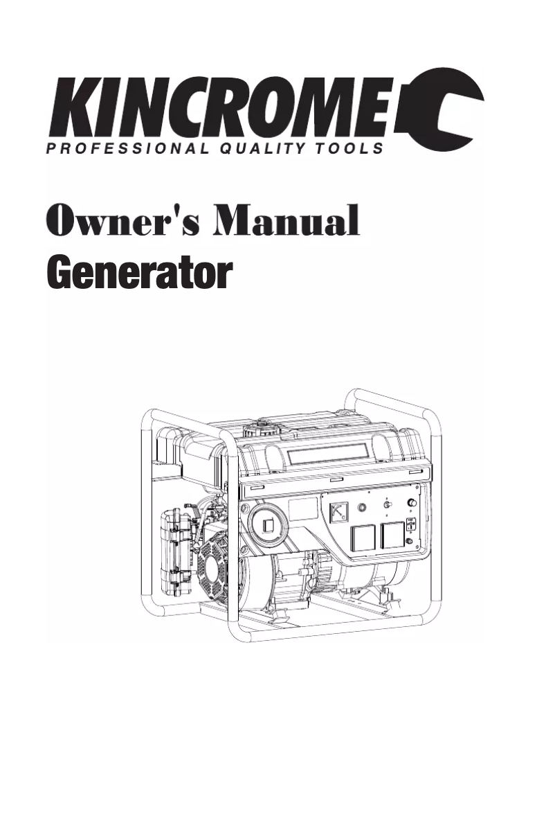 Page 1 de la notice Manuel utilisateur Kincrome K10101