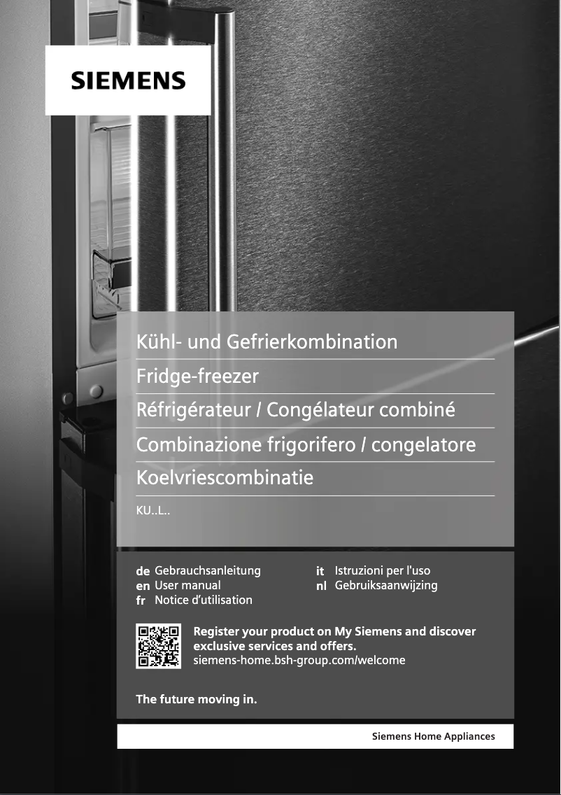 Page n°1 - Manuel utilisateur Siemens MKK15LADF0
