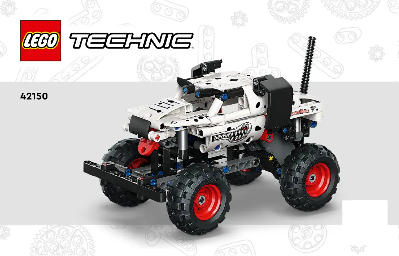Page 1 de la notice Consignes visuelles Lego Technic 42150