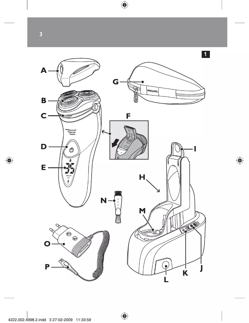Page n°1 - Manuel utilisateur Philips HQ8260CC