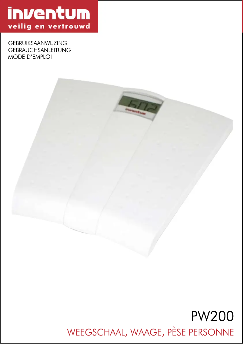 Image de la première page du manuel de l'appareil PW200