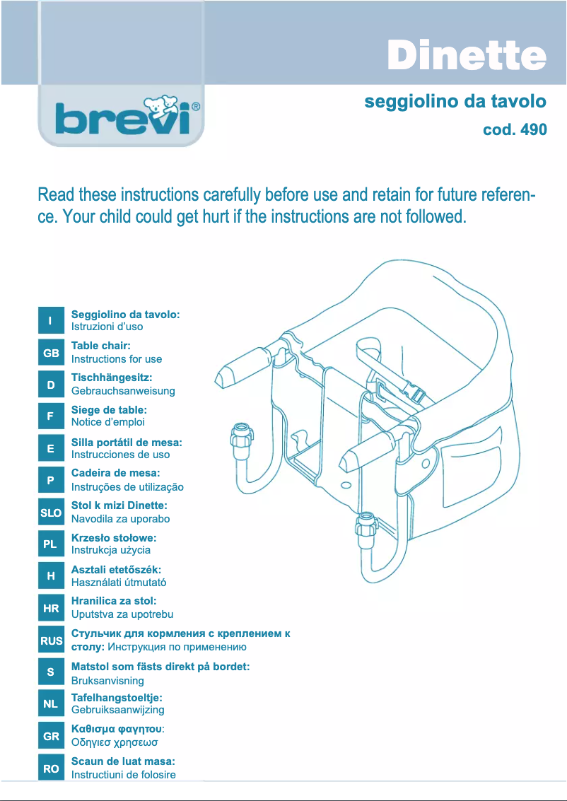 Imagen de la primera página del manual del dispositivo Dinette