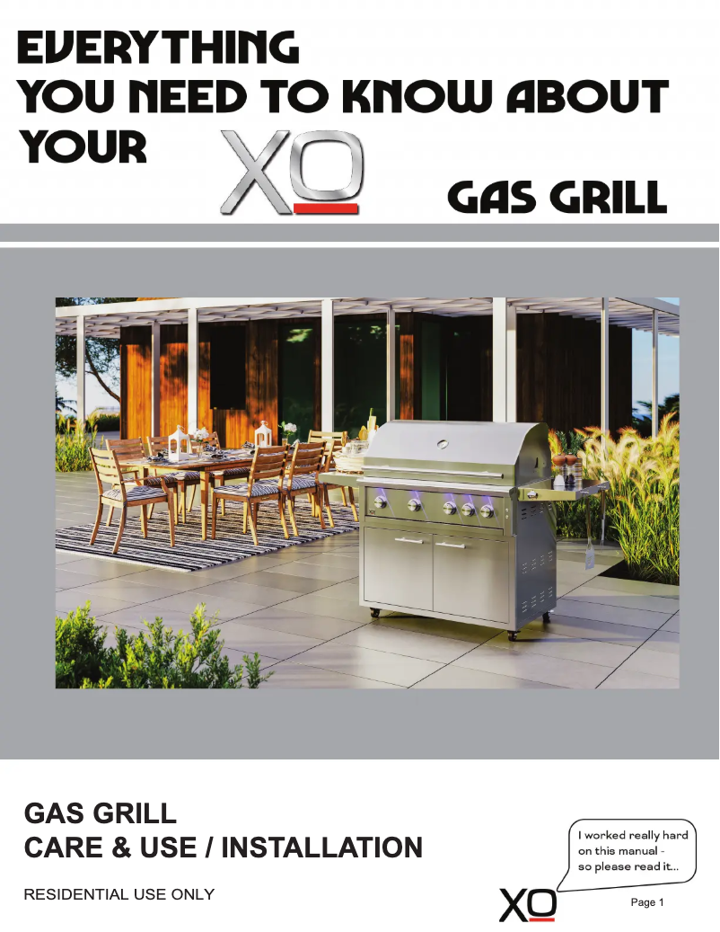 Page n°1 - Manuel utilisateur XO XOGOK36V1