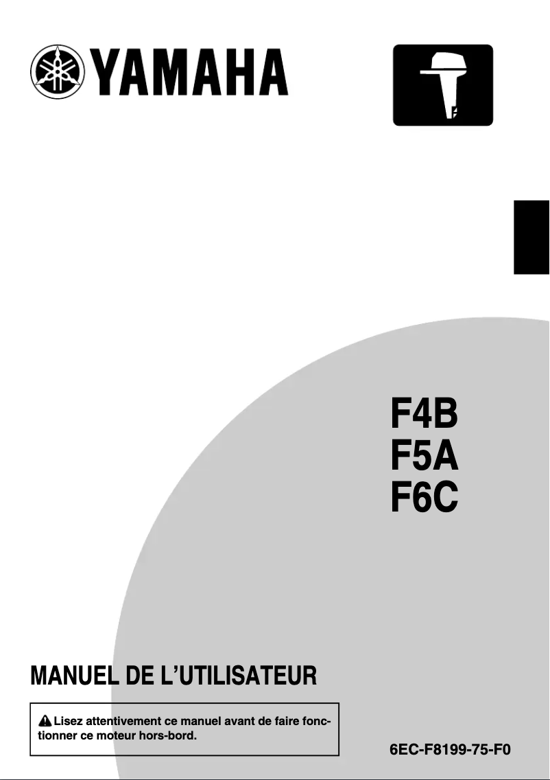 Image de la première page du manuel de l'appareil F5 (2019)