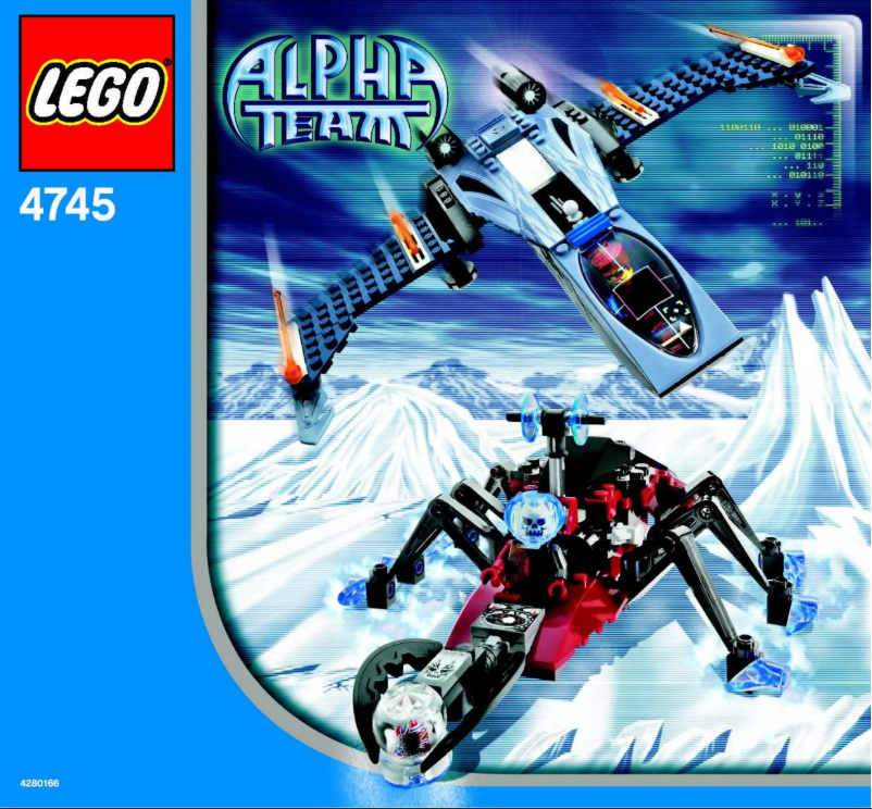 Page 1 de la notice Manuel utilisateur Lego Alpha Team 4745
