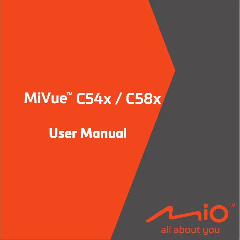 Page n°1 - Manuel utilisateur Mio MiVue C588T