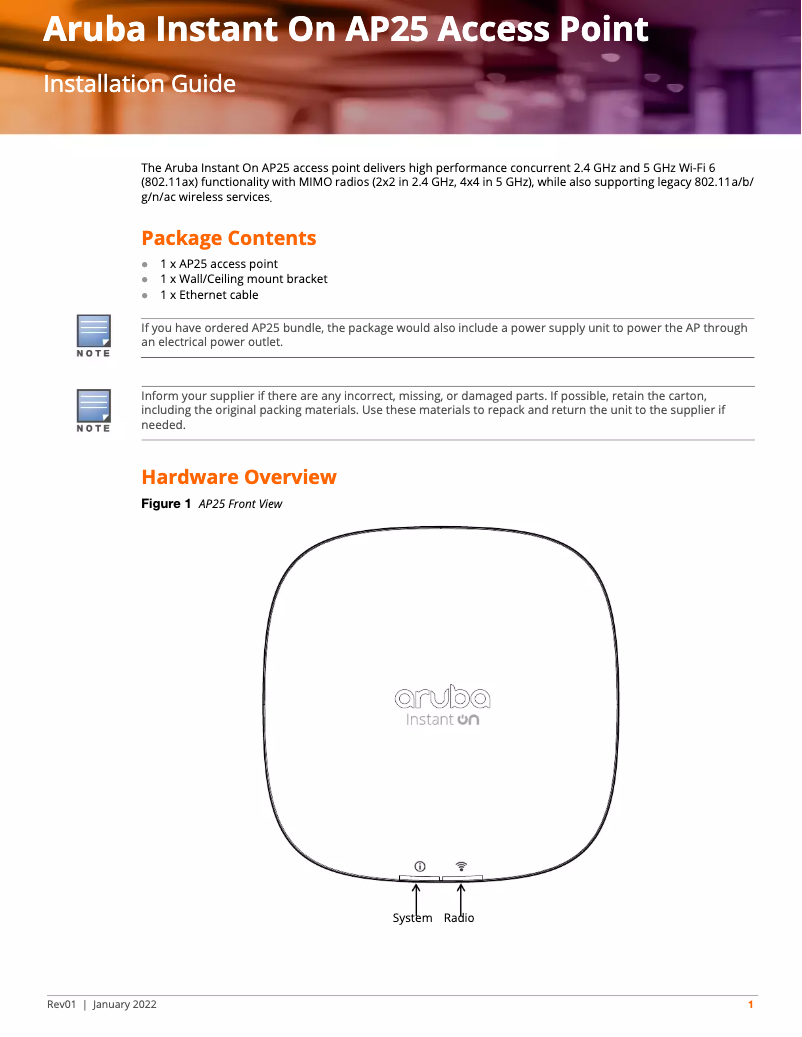 Image de la première page du manuel de l'appareil R9B33A