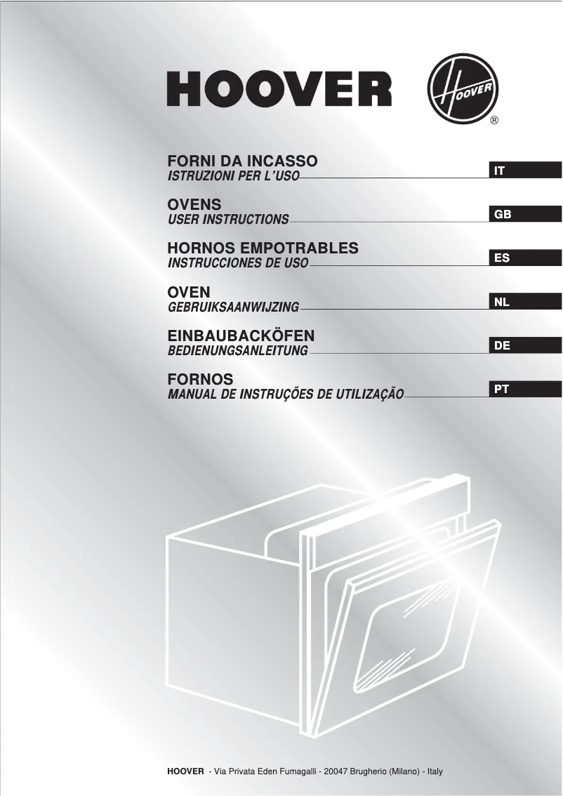 Page n°1 - Manuel utilisateur Hoover HOP2061 X