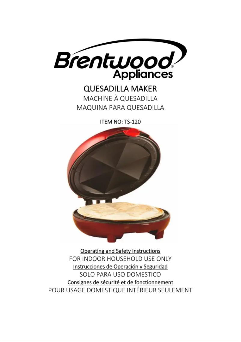 Página 1 del manual Manual de usuario Brentwood TS-120