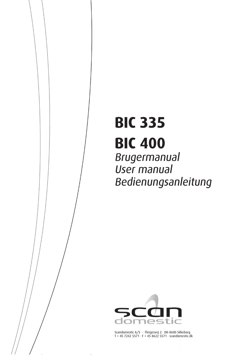 Image de la première page du manuel de l'appareil BIC 400