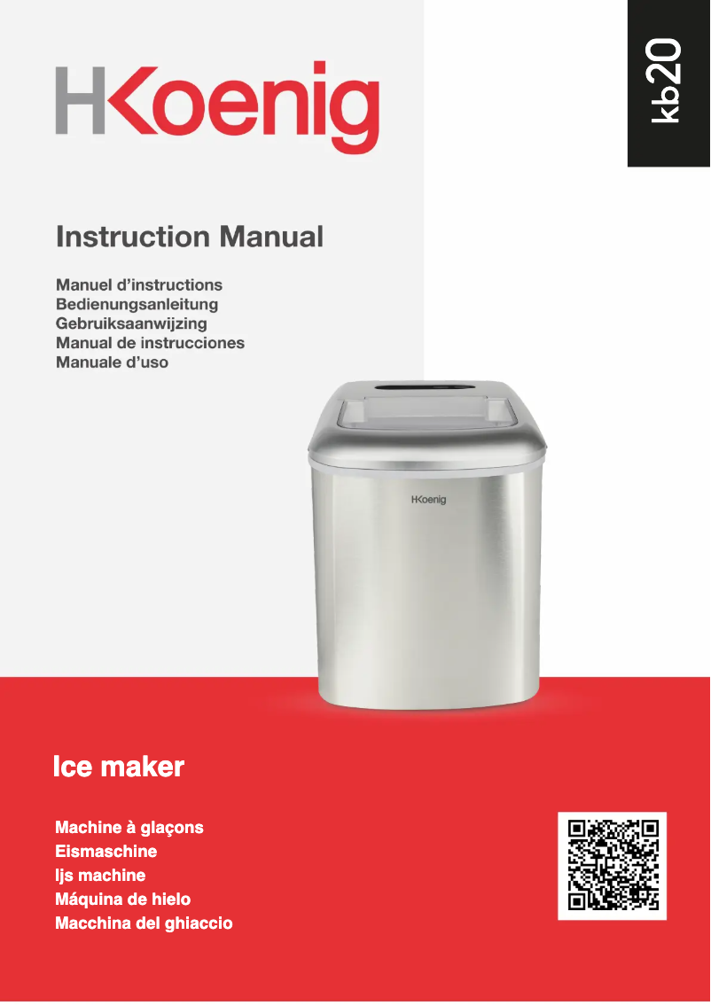 Page 1 de la notice Manuel utilisateur H.Koenig KB20