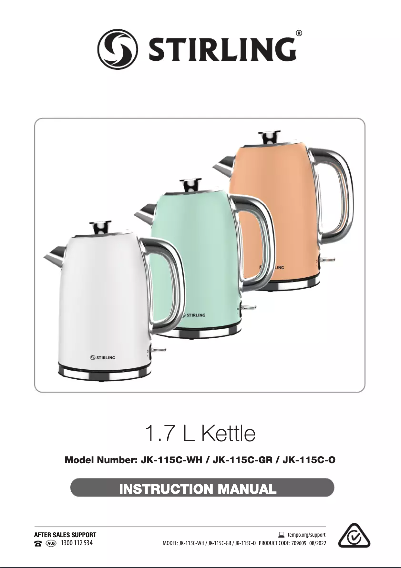 Page n°1 - Manuel utilisateur Stirling JK-115C