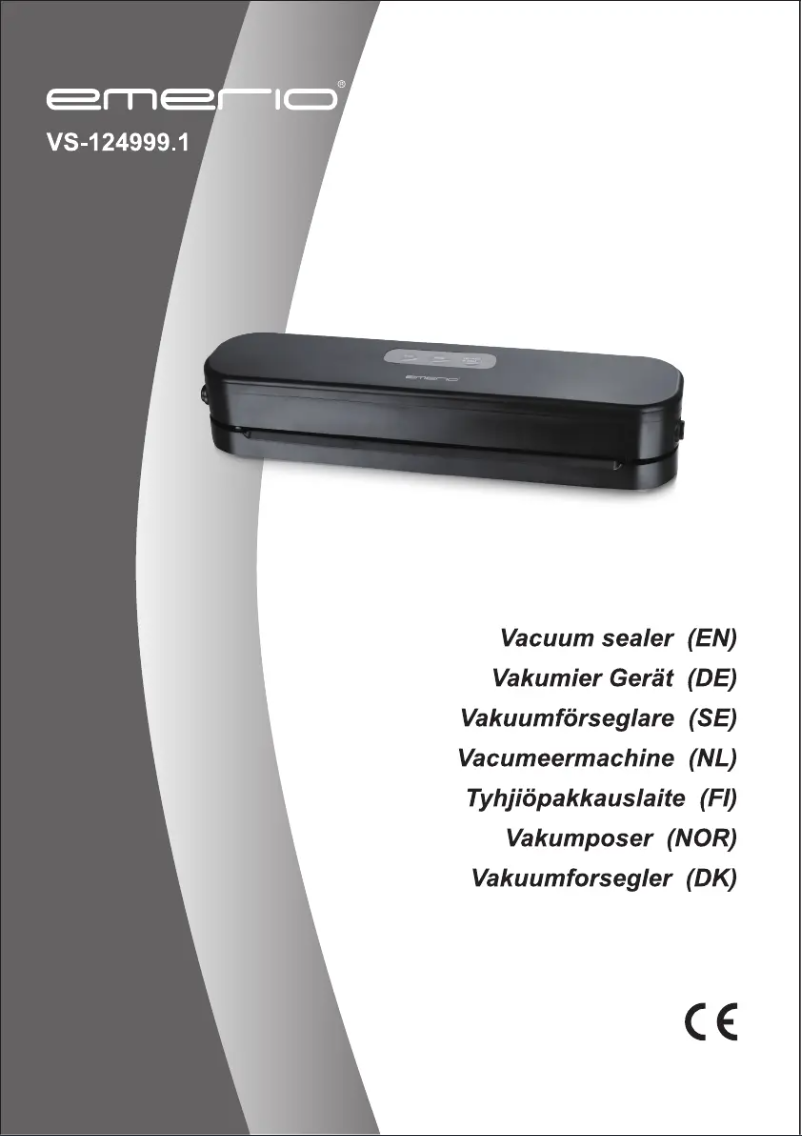 Page 1 de la notice Manuel utilisateur Emerio VS-124999