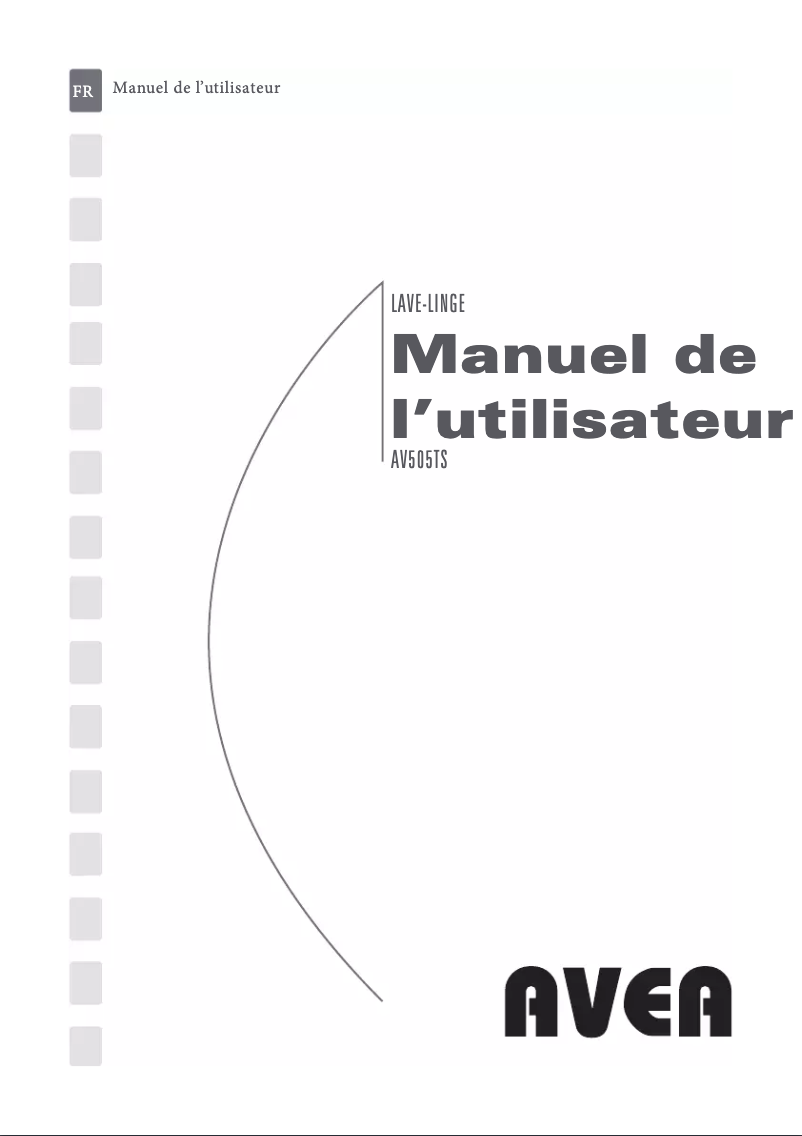Page n°1 - Manuel utilisateur AVEA AV505TS