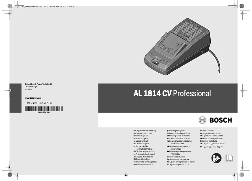 Page 1 de la notice Manuel utilisateur Bosch GDR 1440-LI Professional