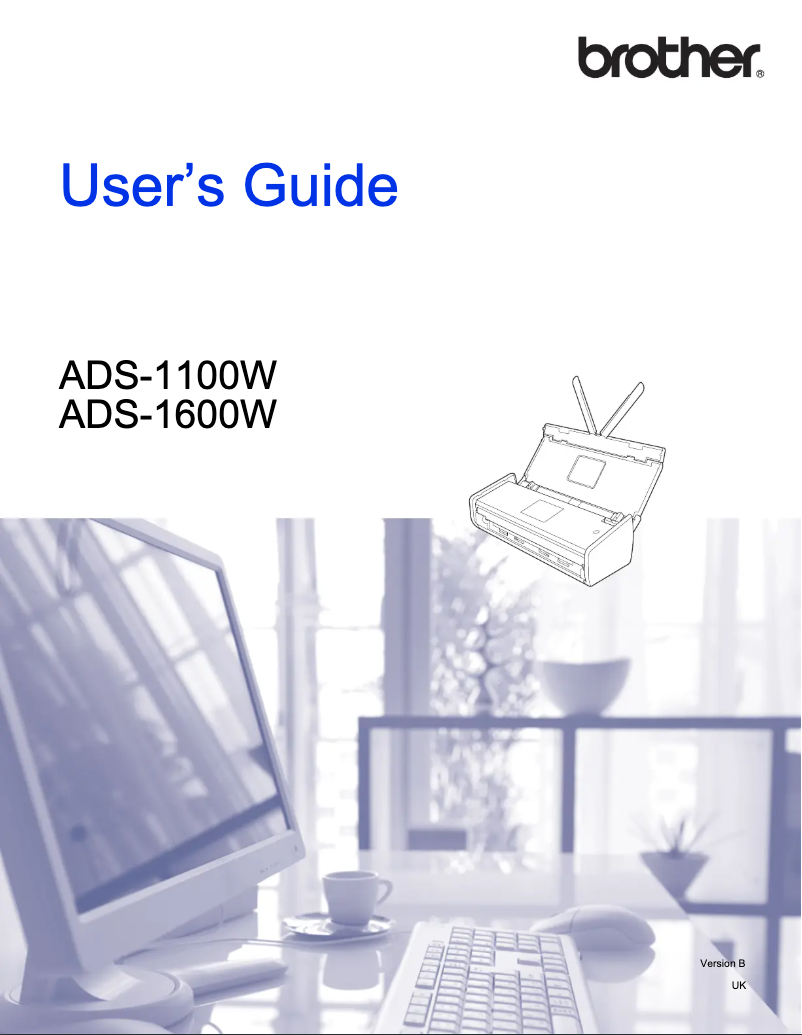 Page 1 de la notice Manuel utilisateur Brother ADS-1600W