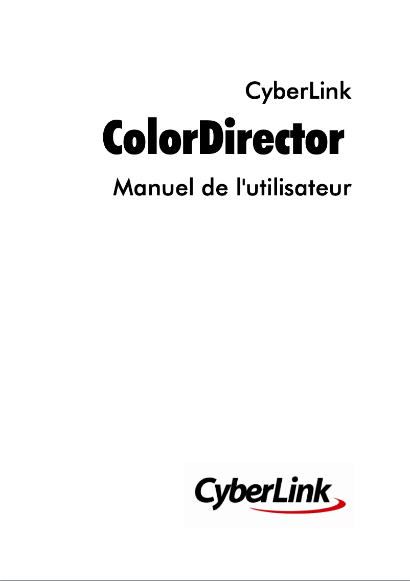 Image de la première page du manuel de l'appareil ColorDirector