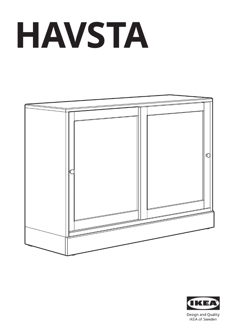 Page 1 de la notice Manuel utilisateur Ikea HAVSTA 905.292.33