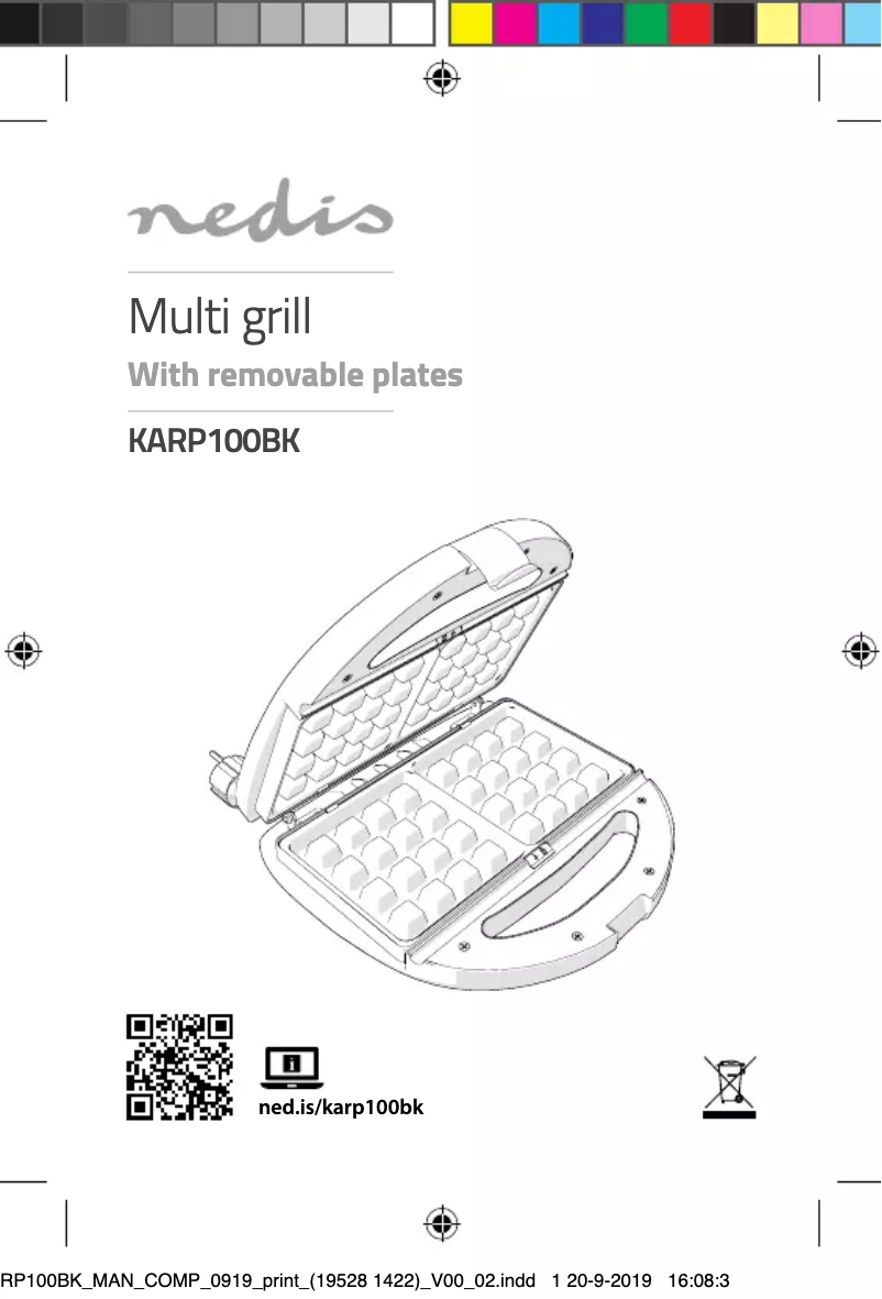 Image de la première page du manuel de l'appareil KARP100BK