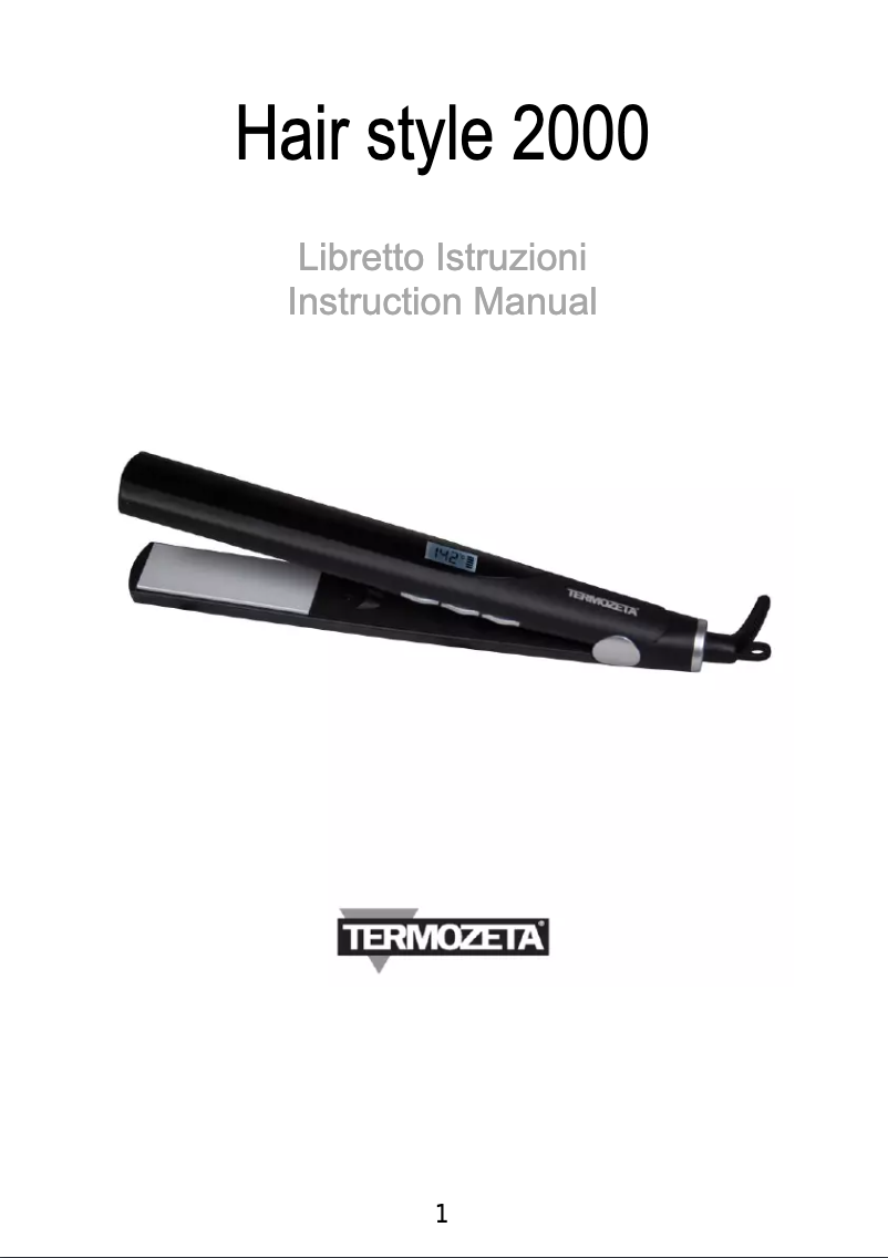 Image de la première page du manuel de l'appareil Hair Style 2000