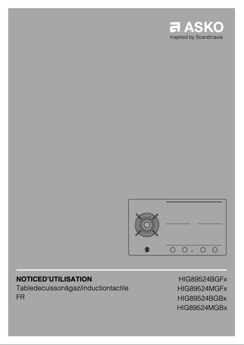 Image de la première page du manuel de l'appareil HIG89524BGB1