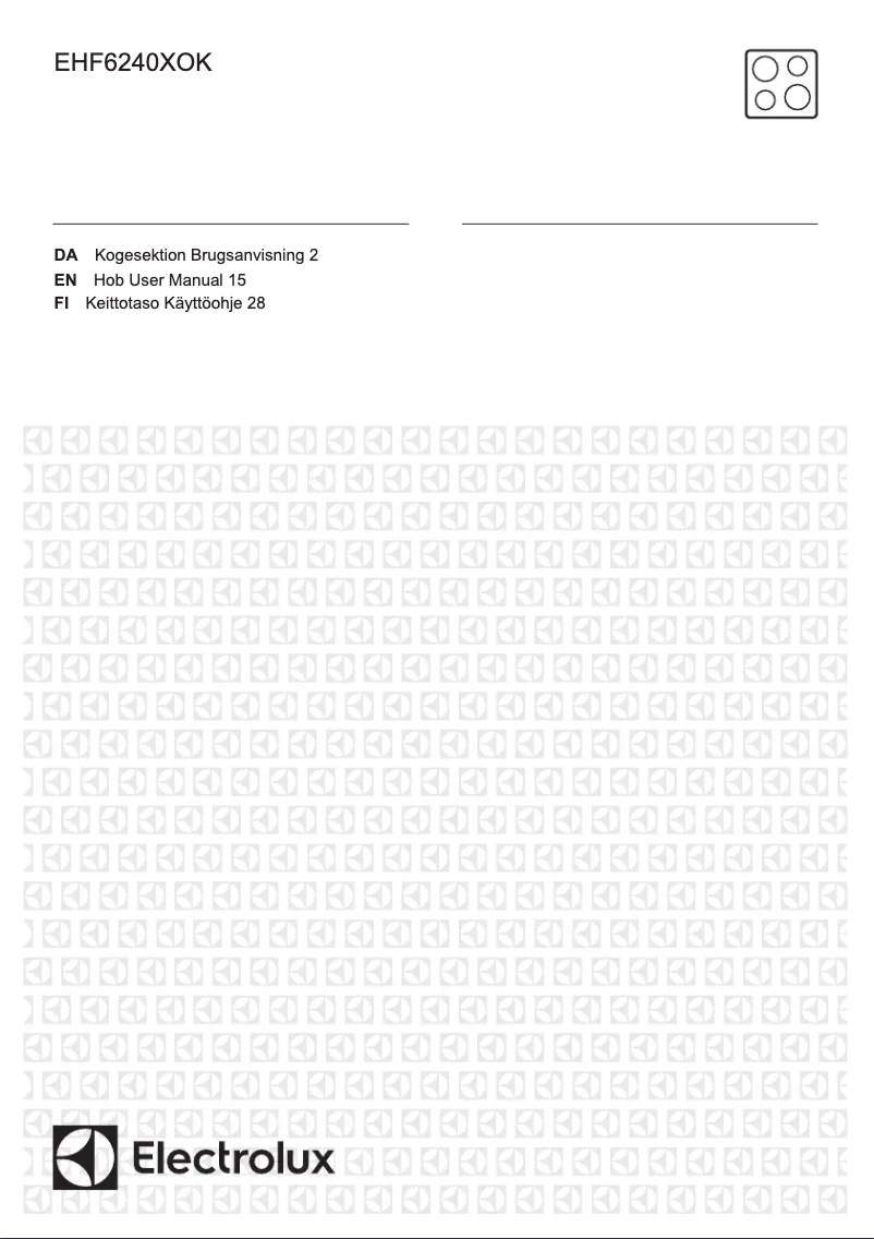 Image de la première page du manuel de l'appareil EHF6240XOK